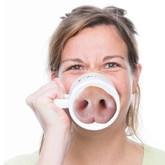 5sheets Pig Nose Expression Reusable Stickers Removable Kitchen Sticker Labels