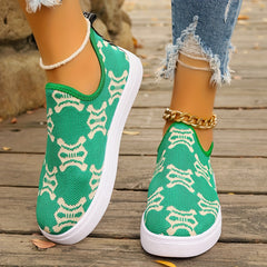 Dance Lion Pattern Slip on Running Shoes for Women Chinese Year Casual Sneakers