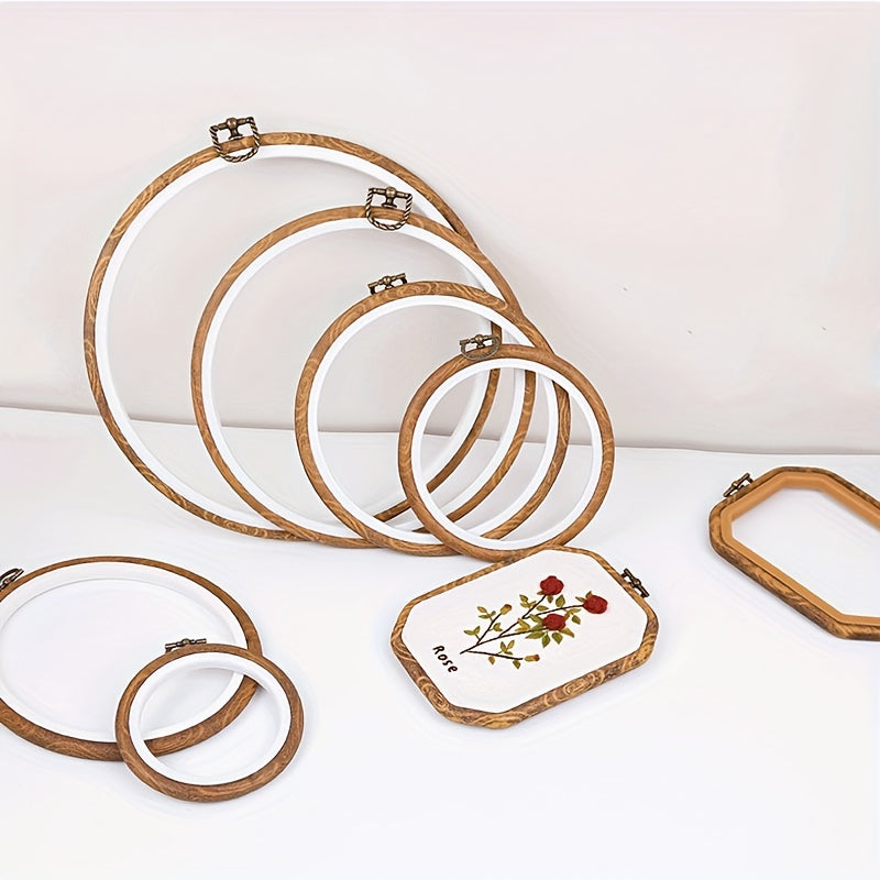 1pc Embroidery Hoop Shapes for Crafts Sewing Cross Stitch Stand Tool