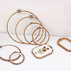 1pc Embroidery Hoop Shapes for Crafts Sewing Cross Stitch Stand Tool