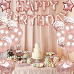 32pcs Birthday Decorations Balloons Set for Women and Girls Party