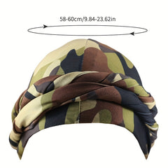 Camouflage Ethnic Men's Headband Cap Elastic Easy To Store Soft Cap