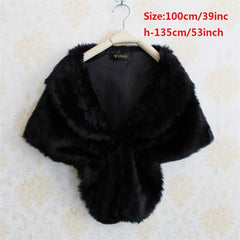 Wedding Bridal Shawl PU Leather Warm Shawl Cape Cover Up Wraps For Party Evening