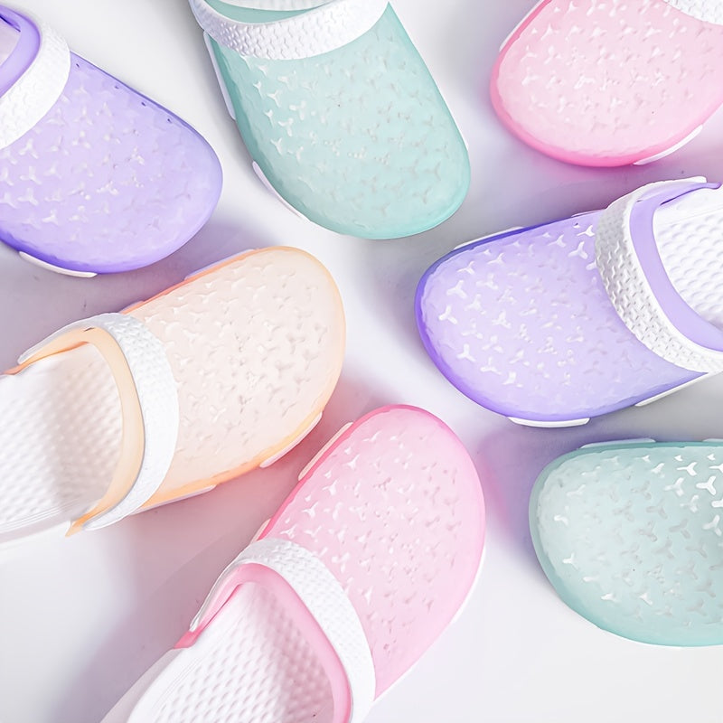 Women's Candy Clogs Hollow Out Closed Toe Slide Shoes