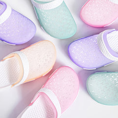Women's Candy Clogs Hollow Out Closed Toe Slide Shoes