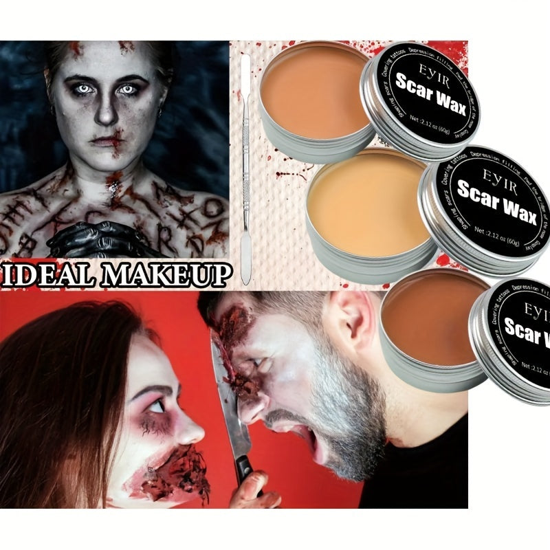 Scar Wax Kit Wound Shaping Styling Scar Wax Spatula SFX Halloween