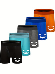 5pcs Boys Boxer Briefs Soft Cotton Underwear