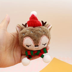 Christmas Deer Plush Brooch, Clothing Accessories