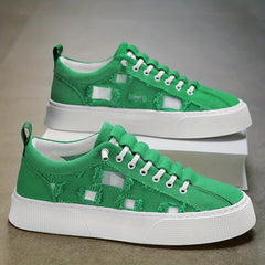 Men's Lace up Ripped Sneakers Skate Shoes