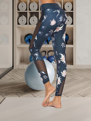 Floral Print Yoga Pants Quick Dry Fitness Leggings