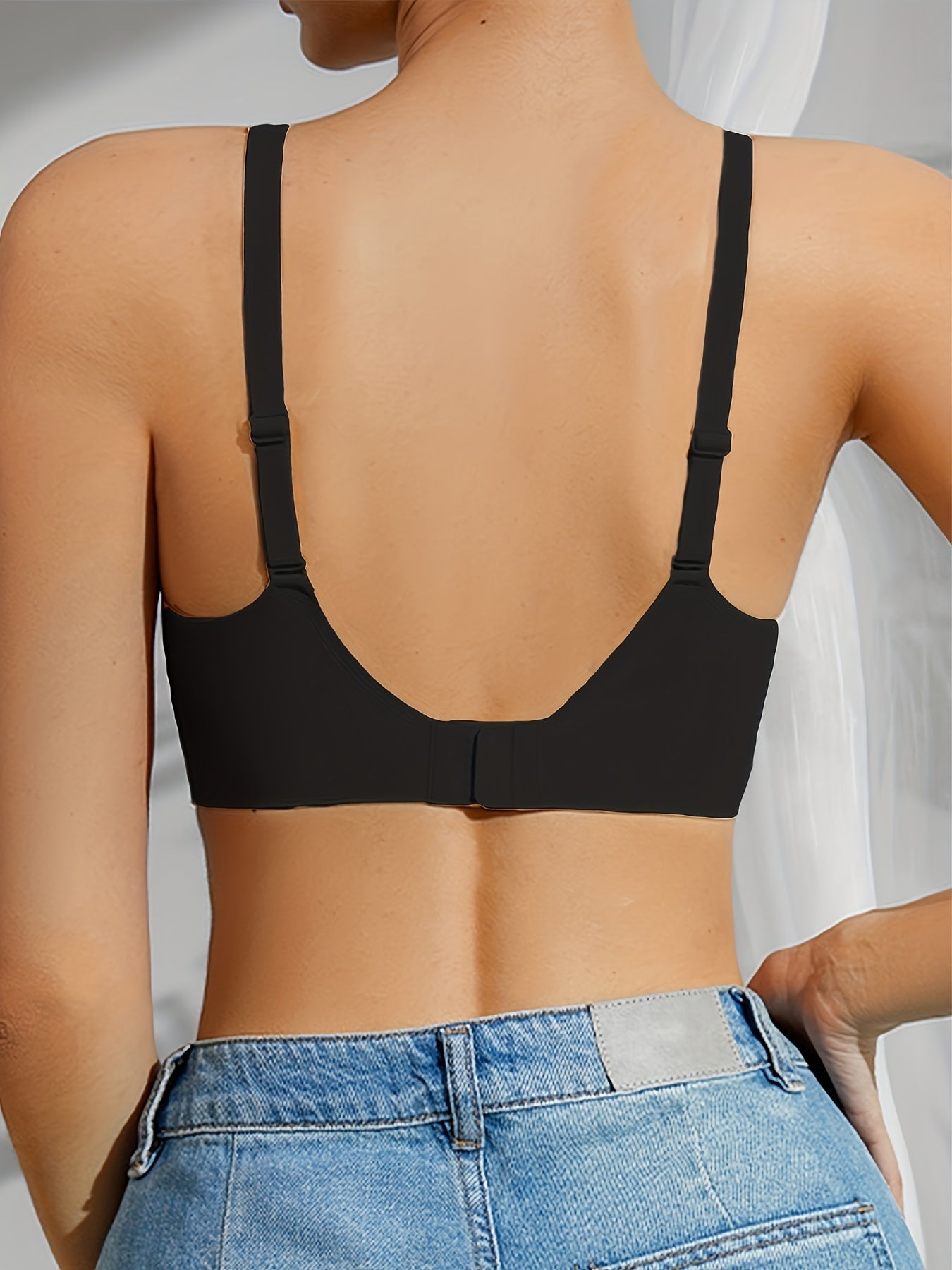 Solid Wireless Bra Comfy Women's Lingerie