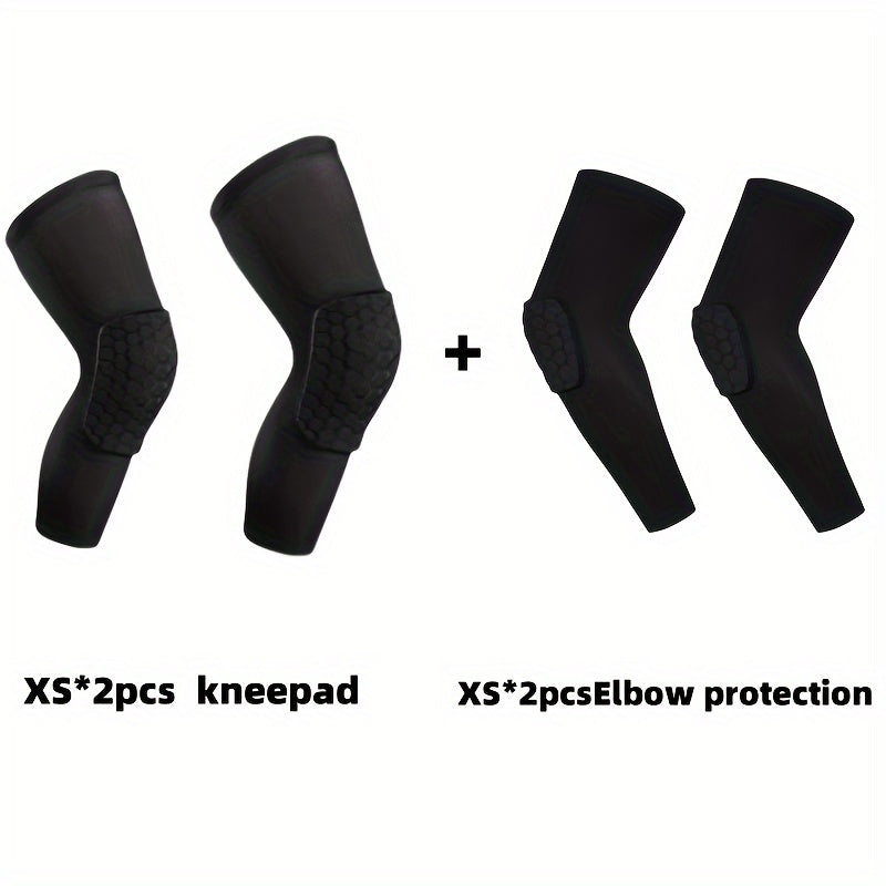 4pc Small Sports Knee Elbow Protection Set Skating Riding Running Yoga