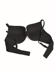 Push Up Padded T-shirt Bra Solid Stretchy Everyday Bra