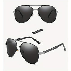 Men's Polarized Photochromic Square Sunglasses UV Protection