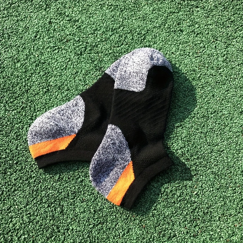 Men's Mid Crew Sport Socks Shock Absorption Athletic Socks