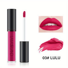 12-Color Matte Red Liquid Lipstick Set for Women, Waterproof & Long-Lasting