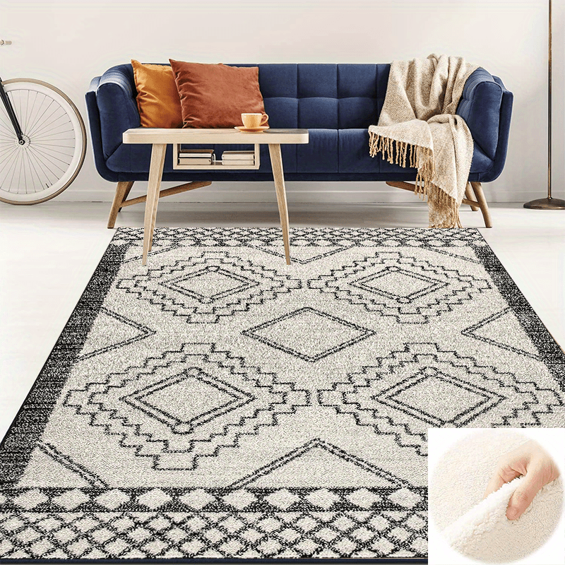 Moroccan Bohemian Rustic Geometric Area Rug for Home
