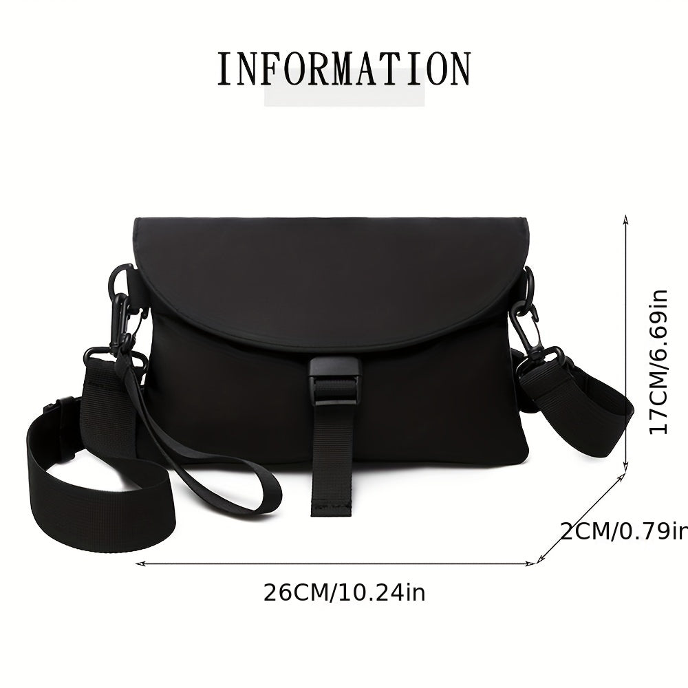 Men's Nylon Chest Pack Cellphone Pouch Outdoor Crossbody Bag