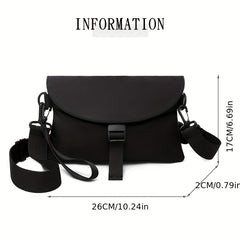 Men's Nylon Chest Pack Cellphone Pouch Outdoor Crossbody Bag