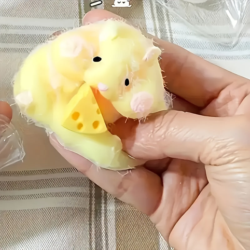 1pc Hamster Squeezing Toy TPR Material Soft Sensory Game