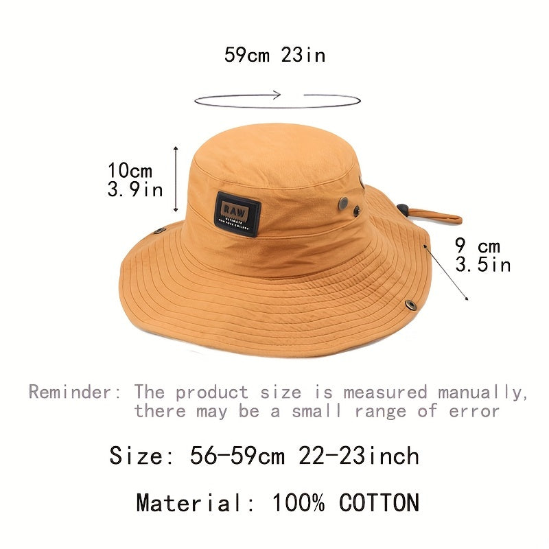 Wide Brim Soft Bucket Hat for Outdoor Sun Protection