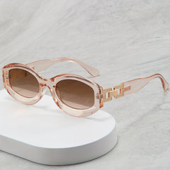 Men's Retro Oval Sunglasses for Street Photography