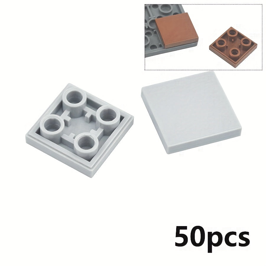 50pcs Smooth 2X2 Inverted Building Blocks DIY Toy Bricks Compatible 11203
