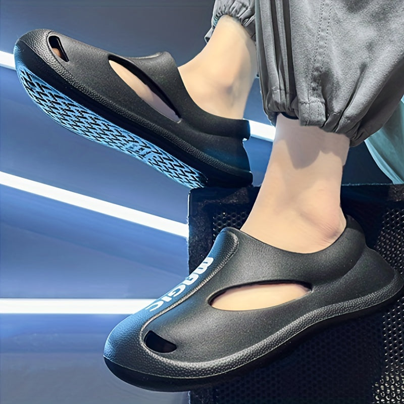 Men's Closed Toe Water Shoes for Outdoor Beach Spring Summer