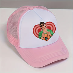 Printed Breathable Mesh Baseball Cap Men Women