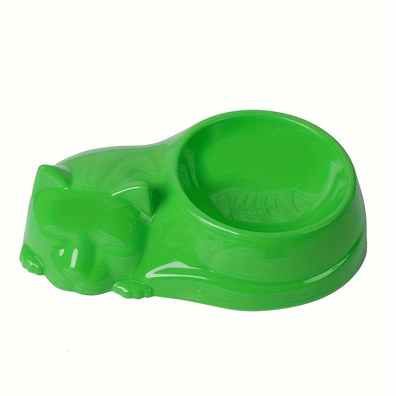 Fishbone Pattern Cat Bowl Anti-upset Pet Food Bowl Single Dog Food Bowl