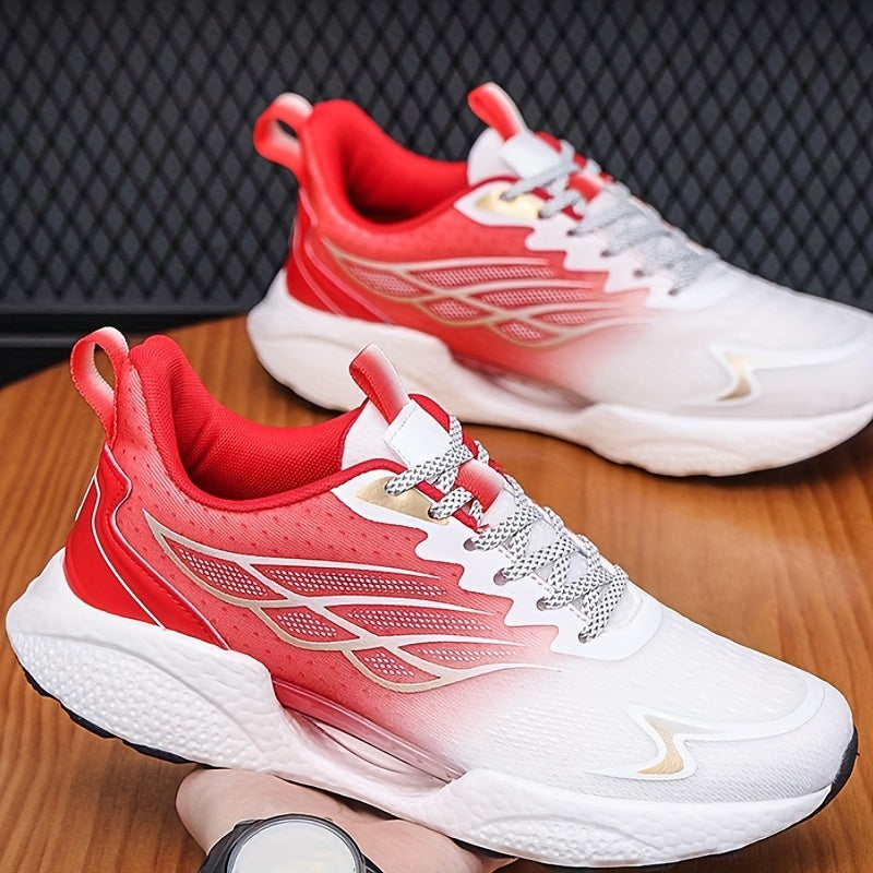 Men's Graphic Mesh Sneakers Walking Shoes