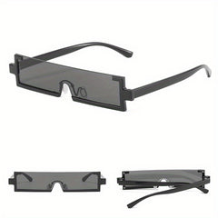 Metal Frameless Rectangular Sunshade Glasses