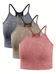 Yoga Sleeveless Crop Tank Top Women's Activewear