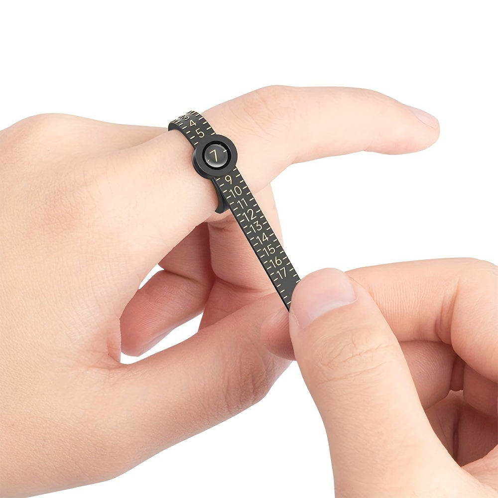 Reusable Ring Sizer Measuring Tool Jewelry Sizing Gauge 17 Rings Size