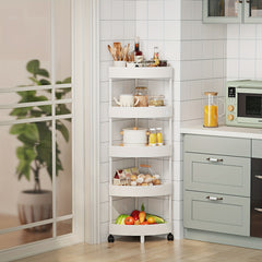 Multipurpose Kitchen Corner Shelves Storage Rack For Fruits Drinks Snacks