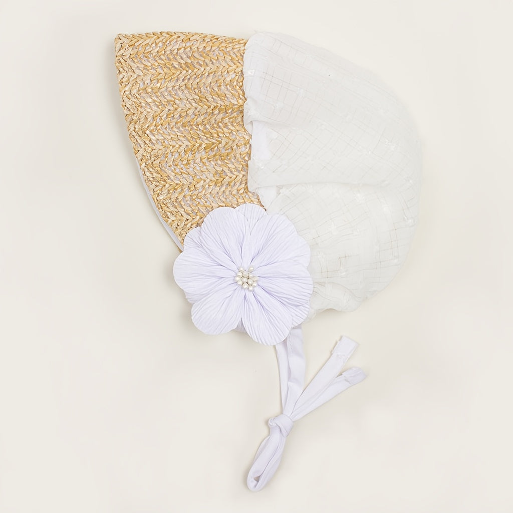 Baby Lace Straw Hat Sunshade For Spring Summer Travel