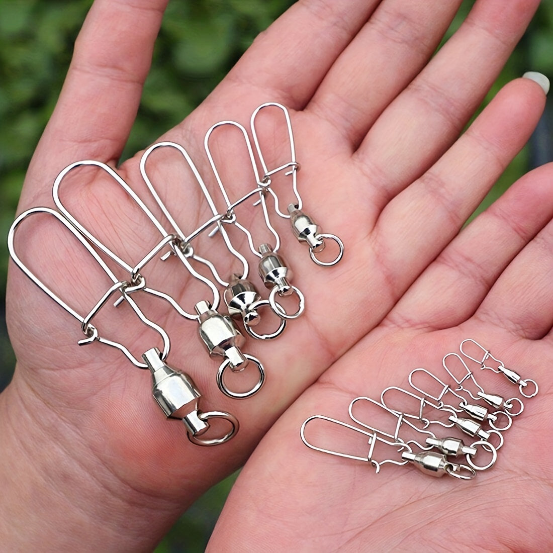 9KM Stainless Steel Swivels with Duolock Snaps for Fishing