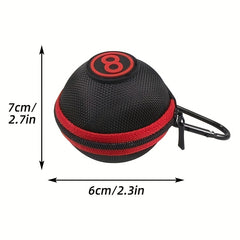 Cue Ball Storage Bag Protective Case for Billiards Equipment