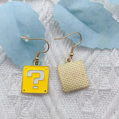 Bright Yellow Stud Earrings for Women - Sweet Style