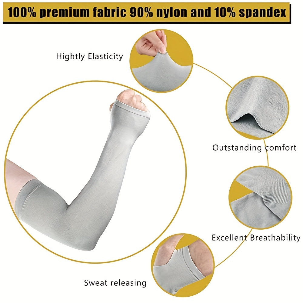 5 Pairs Cooling Sleeves Sun Protection UV Protection