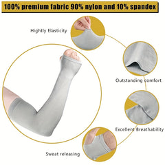 5 Pairs Cooling Sleeves Sun Protection UV Protection