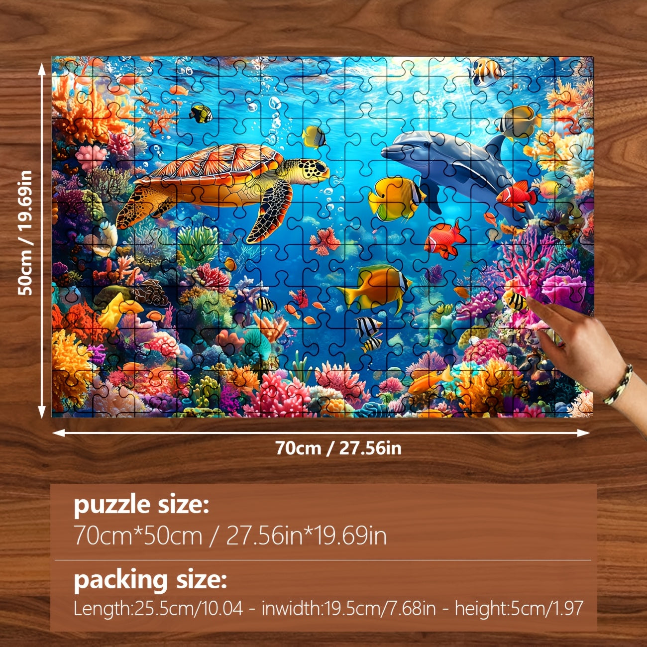1000pcs Underwater World Jigsaw Puzzle for Adults Relax & Home Decor