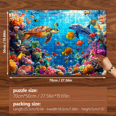 1000pcs Underwater World Jigsaw Puzzle for Adults Relax & Home Decor