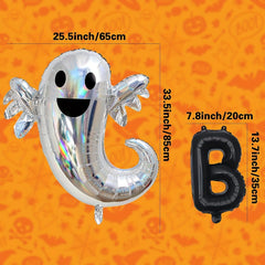 88 x 83 cm Foil Ghost Balloons Halloween Party Decorations