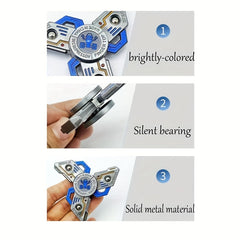 Set of 2 Three Leaf Fingertip Spinning Tops Finger Spinner