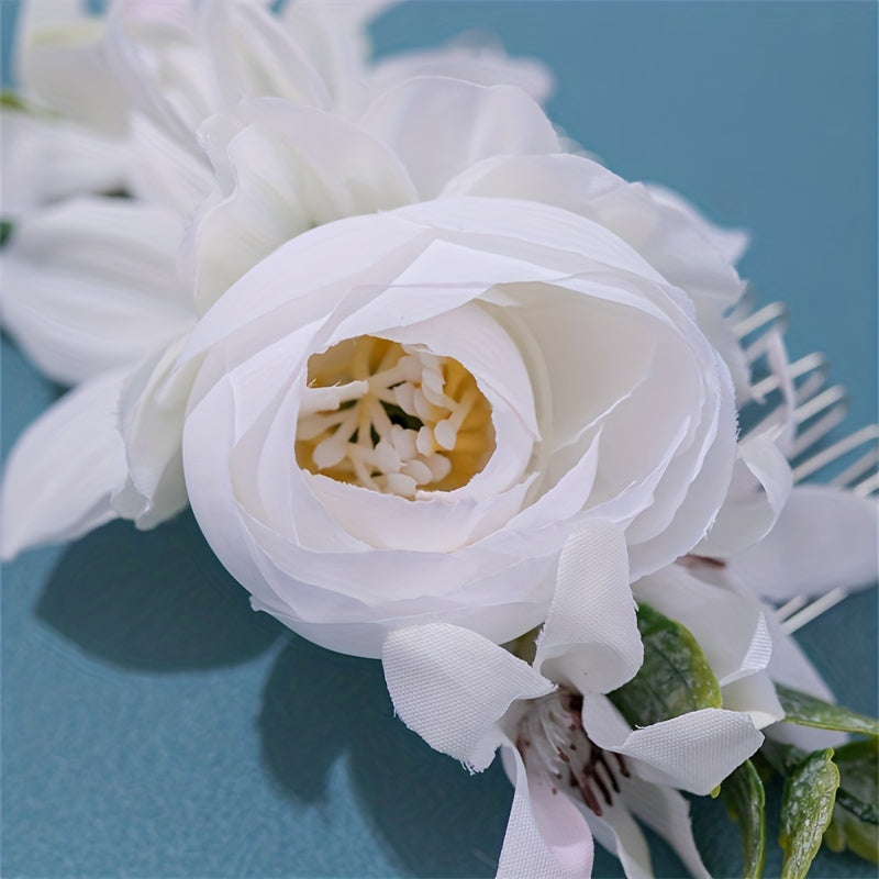 Girls Sweet Flowers Hair Combs Princess Decorative Hair Accessories