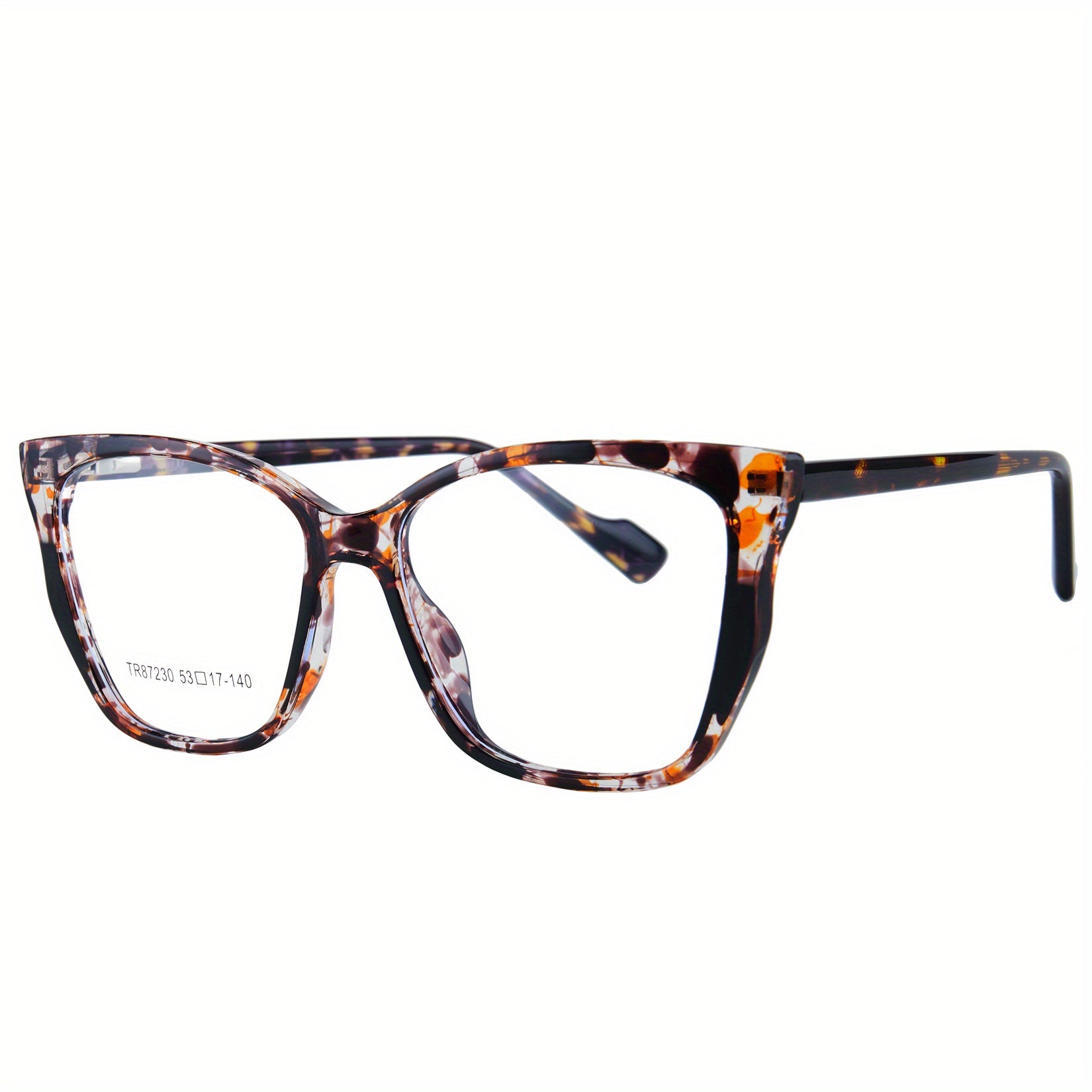 Women Oversized Cat Eye Computer Glasses Block Light Relieve Eye Fatigue