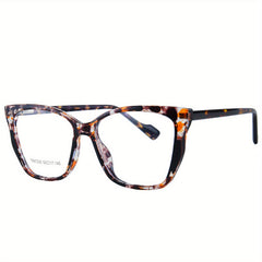 Women Oversized Cat Eye Computer Glasses Block Light Relieve Eye Fatigue