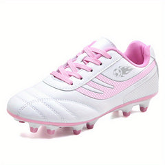 Women's Soccer Pattern Football Shoes Casual Lace Up Sport Shoes