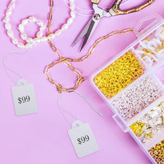 1000pcs Gift Tags with Rope Blank Paper Tag Label